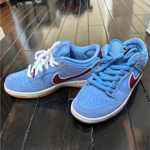 Nike Sb Dunk Low Philadelphia Phillies Light Blue